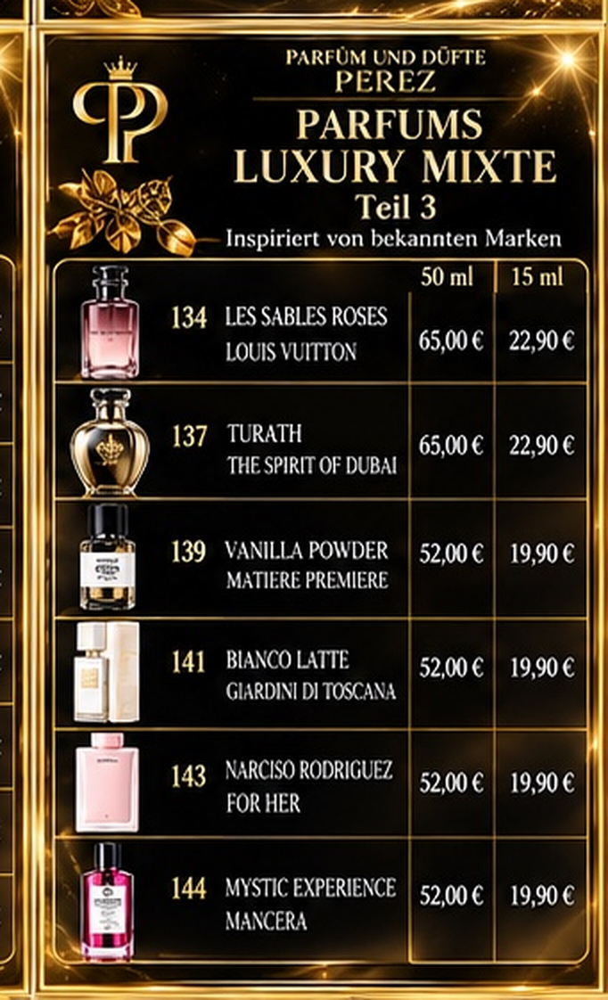 Luxury-Duftkollektion Unisex – Teil 3